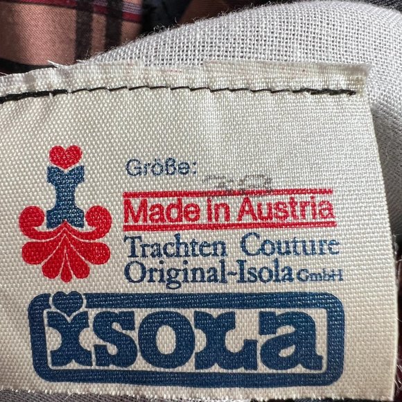 VTG๐ Isola Original traditional high-quality Austrian Dirndl w/ Blouse & Apron - Picture 13 of 16